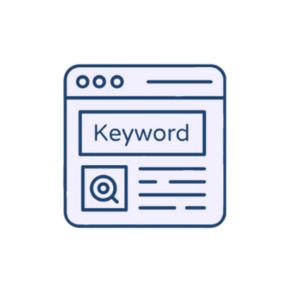 white on white copywriting key icon